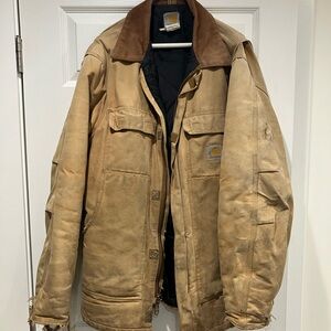 Carhartt Men's Brown Field Jacket 42 Tall